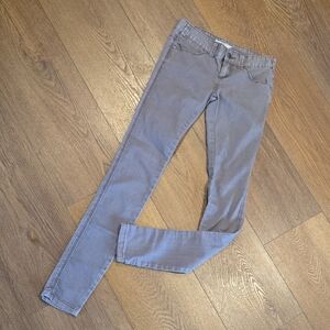BROWN FREE PEOPLE LOW RISE SKINNY JEANS.   SIZE 24.   #7190